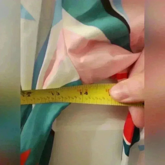 Boutique Affection Maxi Dress Abstract Colorful Size S Long Sleeve NWT #V508 - Picture 5 of 5